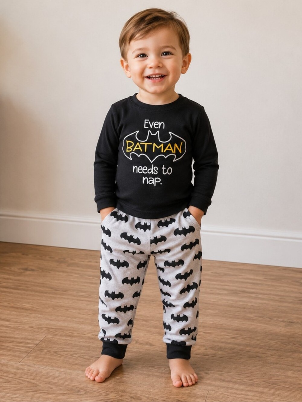 2t Boys Batman Pajama Set